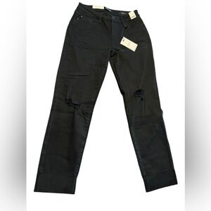 JUDY BLUE BLACK MID-RISE DESTROYED SLIM FIT nwt sz 5/27